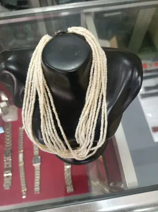 Collar Perlas Río Cierre Plata