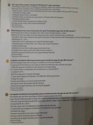 Cargador batería wii última generación+2 baterías