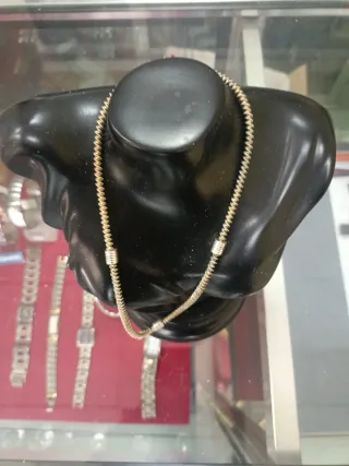 Collar de plata y oro