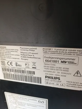 Televisión Philips Negra