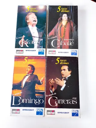4 VHS 5 Voces Divinas Ópera