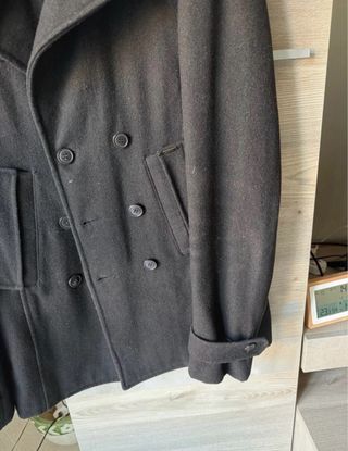 Cappotto nero Matt Davis uomo