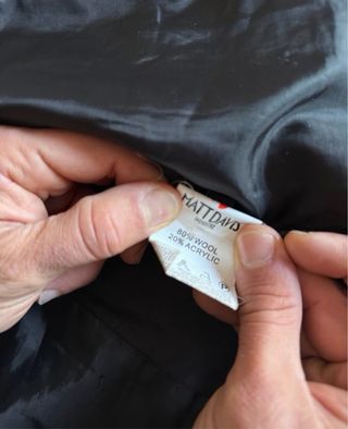 Cappotto nero Matt Davis uomo