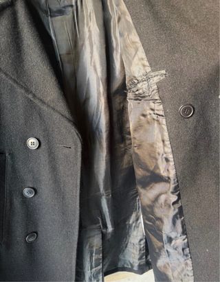 Cappotto nero Matt Davis uomo