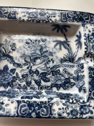 Cenicero porcelana Adele Carey antiguo