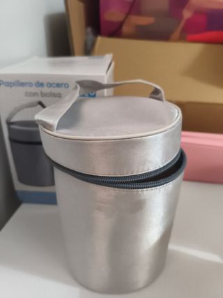 Papillero de acero Saro con bolsa