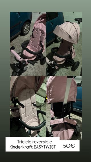 Triciclo Kinderkraft EASYTWIST reversible