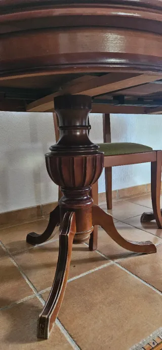 Mesa de comedor extensible de madera Madera maciza