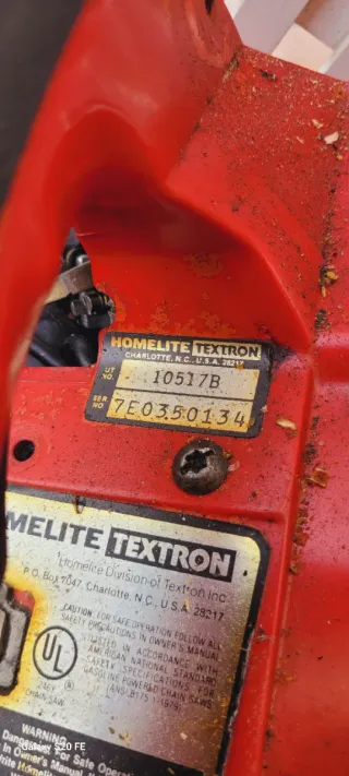 Motosierra Homelite XL Antigua