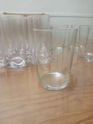Vasos de licor de cristal