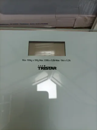 Tristar WG-2419 Báscula Ultraplana Cristal Templad