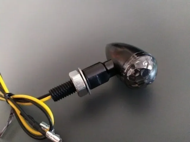 Intermitentes led mini bullet moto negros