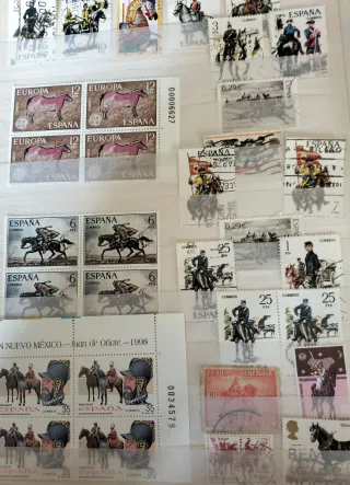 Caballos 41 sellos+ 10 Hojas Bloque MNH