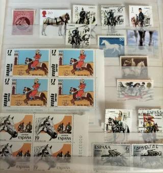 Caballos 41 sellos+ 10 Hojas Bloque MNH