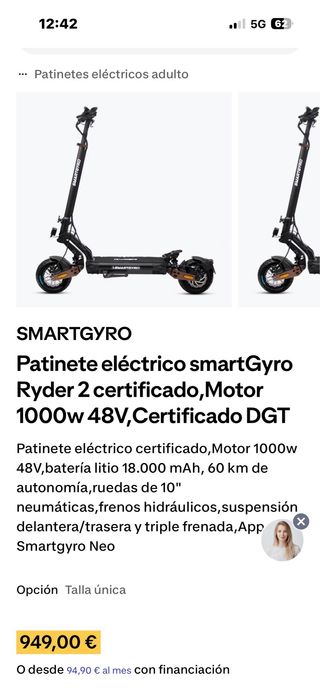 Patinete Eléctrico Smartgyro PRECIO NEGOCIABLE!!!