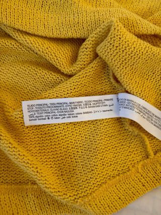 Top punto Massimo Dutti mostaza