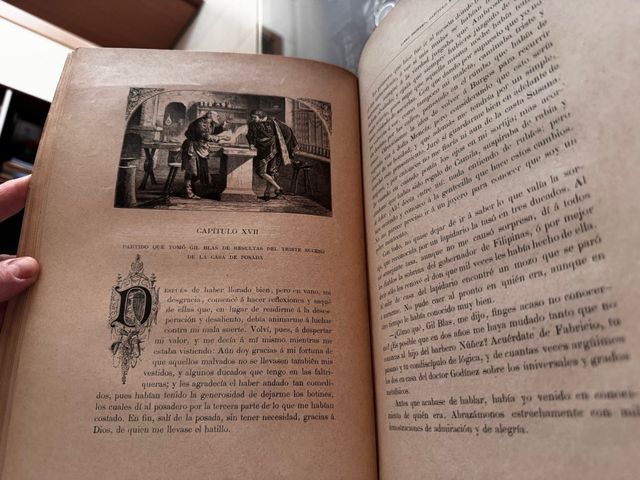 2 libros historia de Gil Blas de Santillana