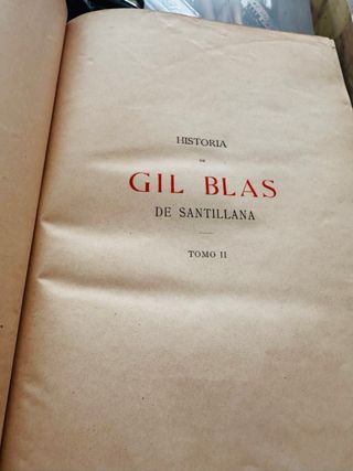 2 libros historia de Gil Blas de Santillana