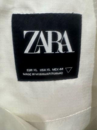Plumas Zara Hombre Talla XL Blanca