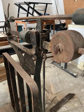 Báscula industrial vintage Mobba