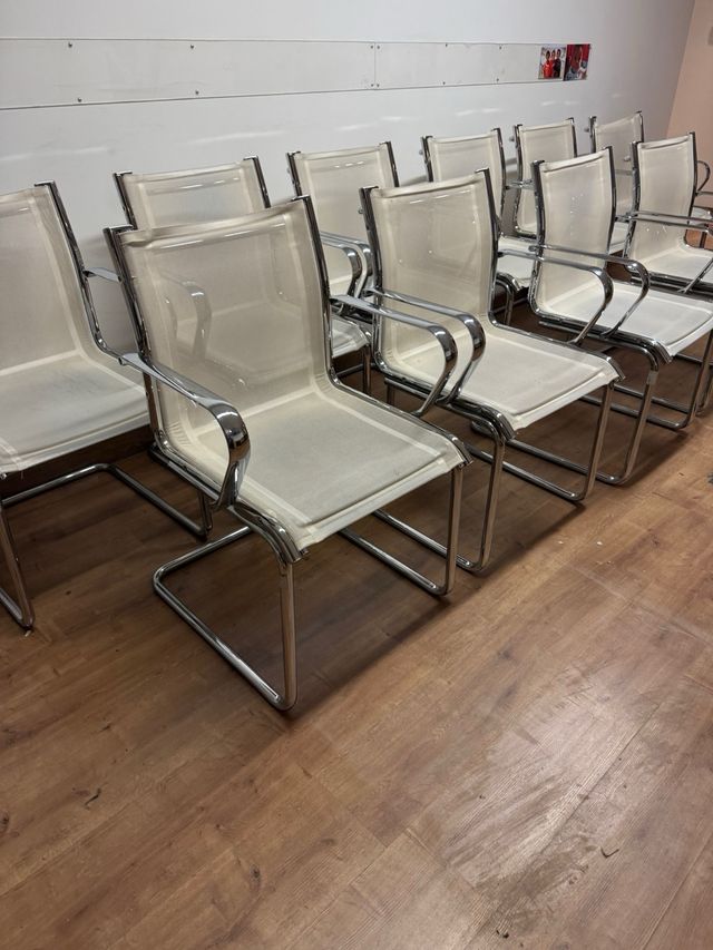 Lote 10 Sillas Confidente Malla Eurom