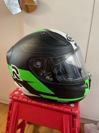 Casco HJC Negro y Verde