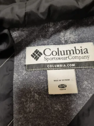 Chaqueta Columbia Talla M Niño Gris