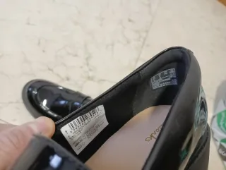 Mocasines Clarks Mujer Charol Negro