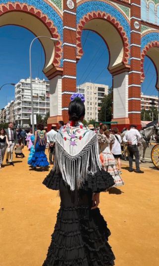 Traje de flamenca negro