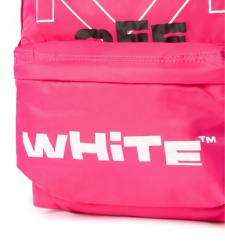 Zaino Off-White Rosa con Logo Bianco