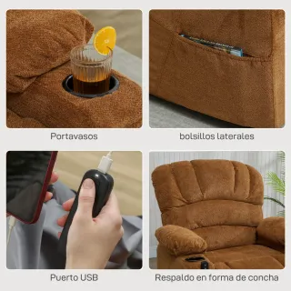 Sillón Relax Eléctrico Reclinable Silencioso