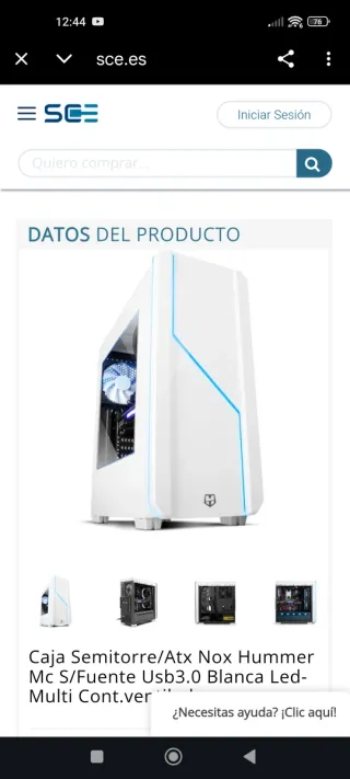 Torre PC Hummer MC Blanca