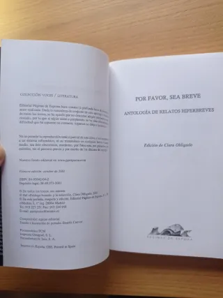Por favor, sea breve: Antología de relatos hipe...