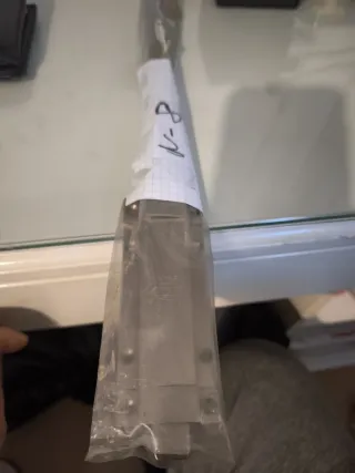 Pasador de puerta 50cm - Cromo Mate (Nuevo)