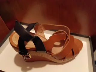 Sandalias de cuña mujer