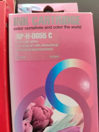 Pack 4 cartuchos compatibles HP 655