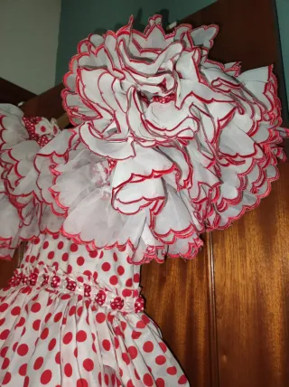 Traje de flamenca niña lunares