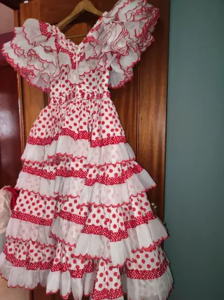 Traje de flamenca niña lunares