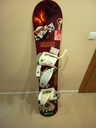 Tavola da snowboard + Fissaggi Taglia 37 + Custodia