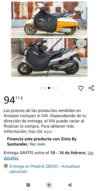 Cubre piernas moto negro