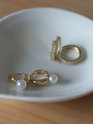 Lote de 12 pares de pendientes bisuteria.