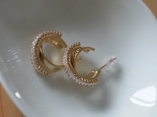 Lote de 12 pares de pendientes bisuteria.