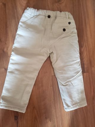Pantalón vestir invierno niño T.18 meses