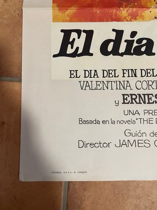 El día del fin del mundo - Póster Película