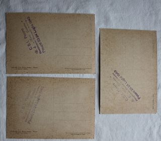 3 CARTOLINE CELEBRATIVE CAMP.NAZ. DI SCHERMA.NN VG