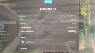 MacBook Air M3 24GB 13 2024 Gris Espacial
