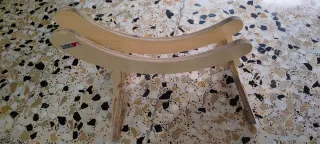 Soporte de madera para bicicleta