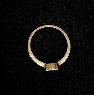 Anillo oro blanco diamante solitario