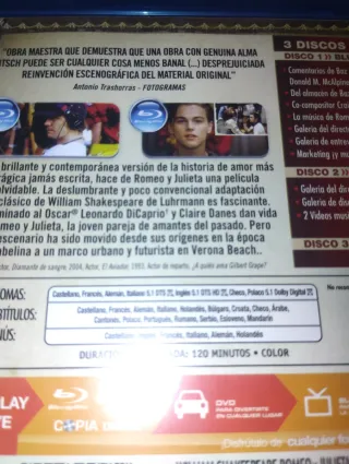 Bluray + DVD di Romeo + Giulietta