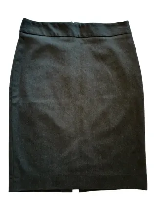 Falda de tubo gris de Zara